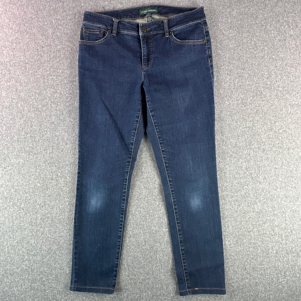 Lauren Ralph Lauren Jeans Women 10 Modern Skinny Blue Stretch Denim